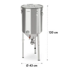 Gärkeller Pro XL Fermentierkessel 60 Liter Ablassventil 304-Edelstahl -Optimal Küchengeräte Geschäft 10035622 yy 0010 logo Klarstein Conical Fermenter 60L