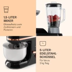 Lucia Elegance Küchenmaschine Mixer Fleischwolf 2000W BPA-frei -Optimal Küchengeräte Geschäft 10035639 de 0006 logo