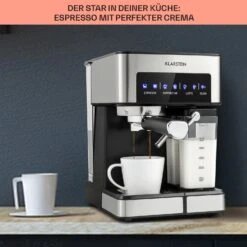 Arabica Comfort Espressomaschine 1350W 20 Bar 1,8l Touch-Bedienfeld -Optimal Küchengeräte Geschäft 10035655 de 0004 usp
