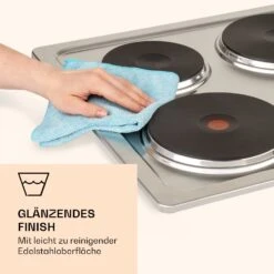 Appetito 4 Elektrokochfeld 4 Platten 6 Stufen 5500 Watt Edelstahl -Optimal Küchengeräte Geschäft 10035702 de 0005 logo