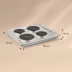 Appetito 4 Elektrokochfeld 4 Platten 6 Stufen 5500 Watt Edelstahl -Optimal Küchengeräte Geschäft 10035702 yy 0007 logo