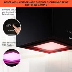 Kronleuchter Smart Inselabzugshaube 595m³/h App-Steuerung LED-Panel -Optimal Küchengeräte Geschäft 10035710 de 0004 usp