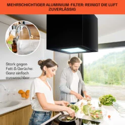 Kronleuchter Smart Inselabzugshaube 595m³/h App-Steuerung LED-Panel -Optimal Küchengeräte Geschäft 10035710 de 0006 usp