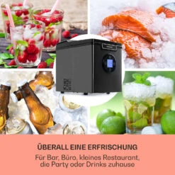 Icemeister 2G Eiswürfelmaschine 12kg/24h LC-Display Edelstahl -Optimal Küchengeräte Geschäft 10035712 de 0003 usp