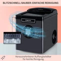 Icemeister 2G Eiswürfelmaschine 12kg/24h LC-Display Edelstahl -Optimal Küchengeräte Geschäft 10035712 de 0005 usp