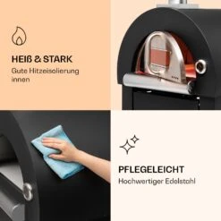 Diavolo Napoletana Pizzaofen Holzofen Rostfreier Edelstahl 13 Diavolo Napoletana Pizzaofen Holzofen Rostfreier Edelstahl -Optimal Küchengeräte Geschäft 10035759 de 0004 logo