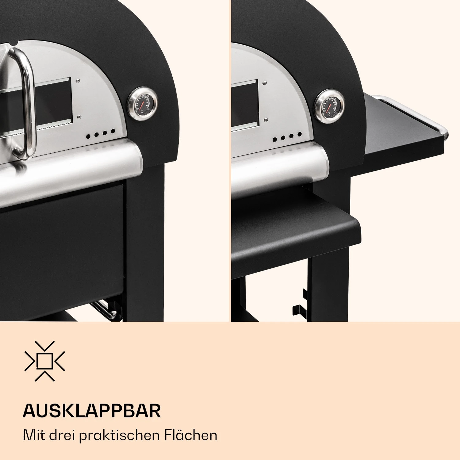 Diavolo Napoletana Pizzaofen Holzofen Rostfreier Edelstahl 7 Diavolo Napoletana Pizzaofen Holzofen Rostfreier Edelstahl – Bild 5