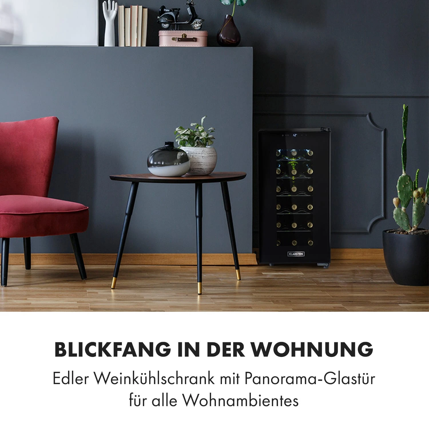 Bellevin 18 Uno Weinkühlschrank 50 Liter 11-18 °C LED Touch SingleZone 4 Bellevin 18 Uno Weinkühlschrank 50 Liter 11-18 °C LED Touch SingleZone – Bild 2