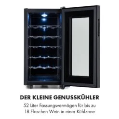 Bellevin 18 Uno Weinkühlschrank 50 Liter 11-18 °C LED Touch SingleZone 13 Bellevin 18 Uno Weinkühlschrank 50 Liter 11-18 °C LED Touch SingleZone -Optimal Küchengeräte Geschäft 10035863 de 0003 logo