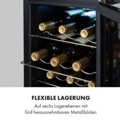 Bellevin 18 Uno Weinkühlschrank 50 Liter 11-18 °C LED Touch SingleZone 17 Bellevin 18 Uno Weinkühlschrank 50 Liter 11-18 °C LED Touch SingleZone -Optimal Küchengeräte Geschäft 10035863 de 0007 logo