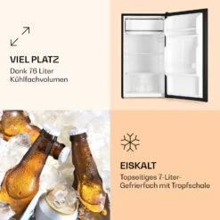 Spitzbergen 83 Kühlschrank 76 Liter Plus 7-Liter-Gefrierfach 2 Böden -Optimal Küchengeräte Geschäft 10035971 de 0002 logo