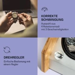 Garonne 6 Uhrenbeweger 6 Uhren 3 Geschwindigkeiten 4 Modi Bambus -Optimal Küchengeräte Geschäft 10036043 de 0003 logo