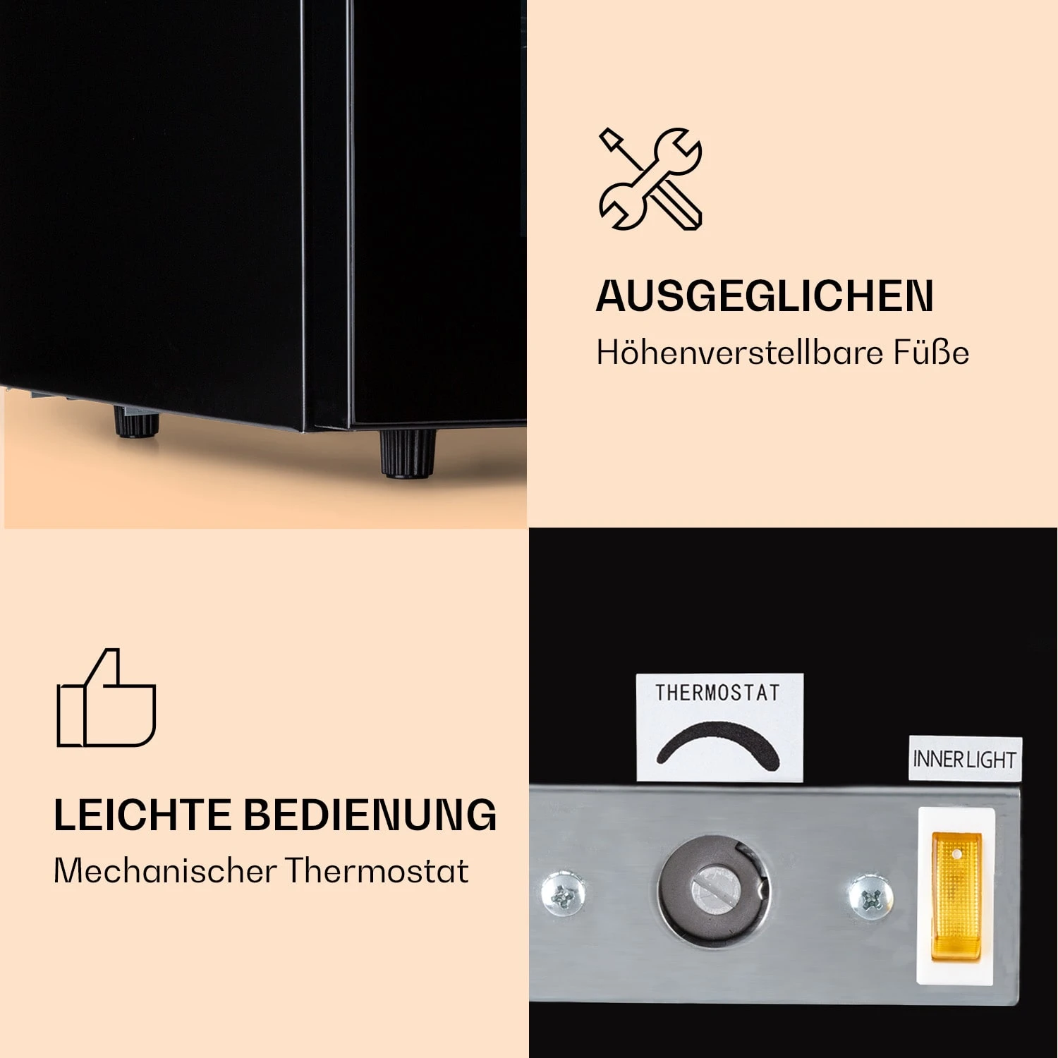 IceAge 36 Gefrierschrank 36 Liter EEK E 2 Etagen Thermostat Glasfront 7 IceAge 36 Gefrierschrank 36 Liter EEK E 2 Etagen Thermostat Glasfront – Bild 5