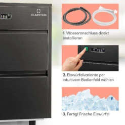 Powericer XL Eiswürfelmaschine 20 Kg/Tag 145 Watt 12 Powericer XL Eiswürfelmaschine 20 Kg/Tag 145 Watt -Optimal Küchengeräte Geschäft 10036152 de 0004 usp