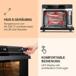 VaporChef Dampfbackofen 230 °C 24 L Drehregler EEK A -Optimal Küchengeräte Geschäft 10036174 de 0004 logo