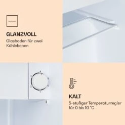 CoolArt 45L Mini-Kühlschrank EEK F Gefrierfach 1,5l Designtür -Optimal Küchengeräte Geschäft 10036181 de 0005 logo