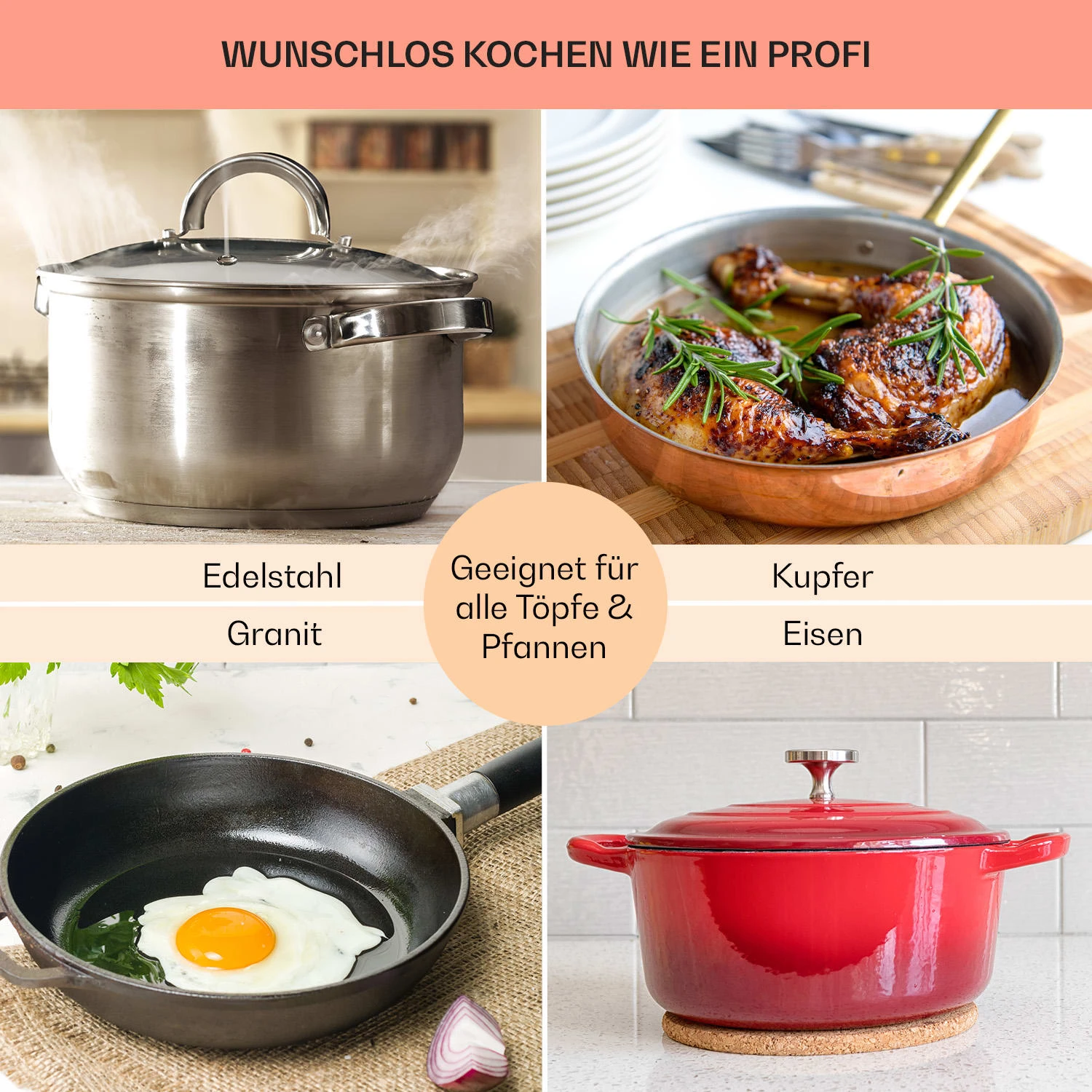 MultiChef 4 Kombi-Gaskochfeld Gas/Glaskeramik 4 Zonen 9 MultiChef 4 Kombi-Gaskochfeld Gas/Glaskeramik 4 Zonen – Bild 7