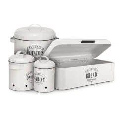 Montana Knoblauchtopf Emaille-Stahlblech 12 X 18 Cm (ØxH) Rostfrei -Optimal Küchengeräte Geschäft 10037445 yy 0005 logo