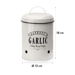 Montana Knoblauchtopf Emaille-Stahlblech 12 X 18 Cm (ØxH) Rostfrei -Optimal Küchengeräte Geschäft 10037445 yy 0006 logo