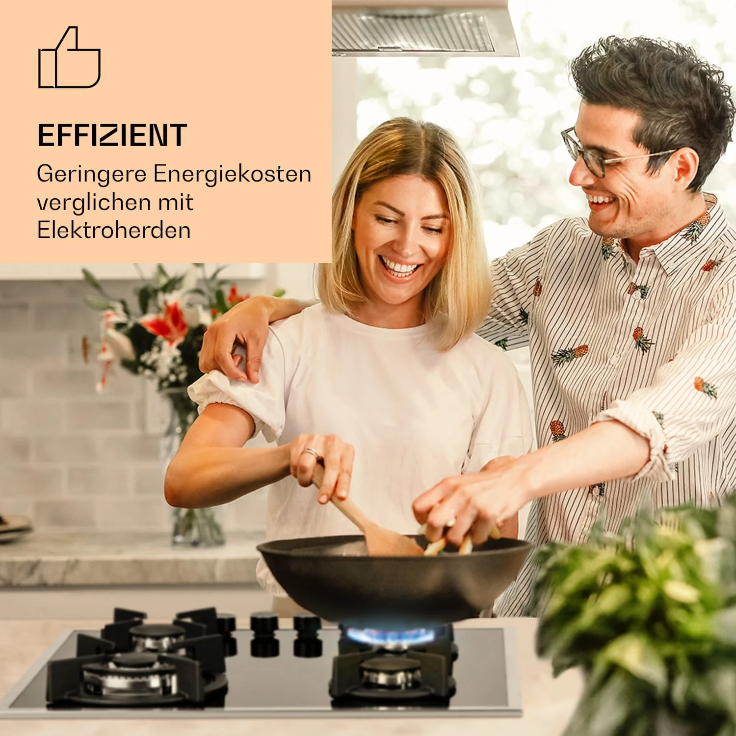 Goldflame Domino 4 Prime Gaskochfeld 4-flammig Messing-Brenner Glaskeramik 4 Goldflame Domino 4 Prime Gaskochfeld 4-flammig Messing-Brenner Glaskeramik – Bild 2