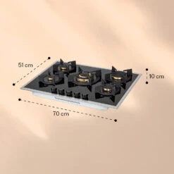 Goldflame 5 Prime Gaskochfeld 5-flammig Messing-Brenner Glaskeramik 15 Goldflame 5 Prime Gaskochfeld 5-flammig Messing-Brenner Glaskeramik -Optimal Küchengeräte Geschäft 10037808 yy 0007 logo