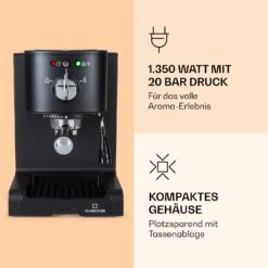 Passionata 20 Espressomaschine 20 Bar 6 Tassen 1,25 Liter Milchschaum -Optimal Küchengeräte Geschäft 10037855 de 0003 logo