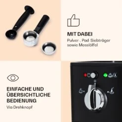 Passionata 20 Espressomaschine 20 Bar 6 Tassen 1,25 Liter Milchschaum -Optimal Küchengeräte Geschäft 10037855 de 0006 logo
