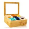 Teebox 6 Fächer 90 Teebeutel Kunststoff-Sichtfenster Bambus 2 Teebox 6 Fächer 90 Teebeutel Kunststoff-Sichtfenster Bambus -Optimal Küchengeräte Geschäft 10038069 yy 0001 titel