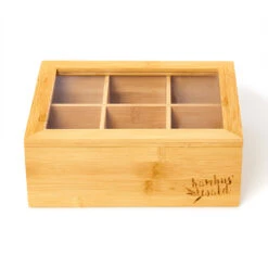 Teebox 6 Fächer 90 Teebeutel Kunststoff-Sichtfenster Bambus 12 Teebox 6 Fächer 90 Teebeutel Kunststoff-Sichtfenster Bambus -Optimal Küchengeräte Geschäft 10038069 yy 0004 logo