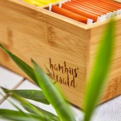 Teebox 6 Fächer 90 Teebeutel Kunststoff-Sichtfenster Bambus 14 Teebox 6 Fächer 90 Teebeutel Kunststoff-Sichtfenster Bambus -Optimal Küchengeräte Geschäft 10038069 yy 0006 logo