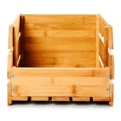 Stapelkiste Aus Bambus Gute Luftzirkulation Stapelbar 27x20,5x38cm -Optimal Küchengeräte Geschäft 10038071 yy 0007 logo