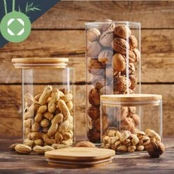 Eckiges Glas Mit Bambusdeckel Luftdicht Silikonring 10 X 25 X 10 Cm 13 Eckiges Glas Mit Bambusdeckel Luftdicht Silikonring 10 X 25 X 10 Cm -Optimal Küchengeräte Geschäft 10038076 yy 0004 logo