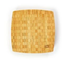 Bambus-Hackbrett 30 X 6,8 X 30 Cm (BxHxT) Standfüße Haltegriff Pflegeleicht -Optimal Küchengeräte Geschäft 10038092 yy 0003 logo