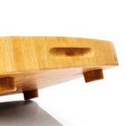 Bambus-Hackbrett 30 X 6,8 X 30 Cm (BxHxT) Standfüße Haltegriff Pflegeleicht -Optimal Küchengeräte Geschäft 10038092 yy 0005 logo