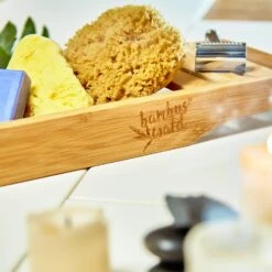 Badewannenablage 68,5x4,5x14,5cm Gitteroptik Wasserresistent Bambus -Optimal Küchengeräte Geschäft 10038099 yy 0003 logo