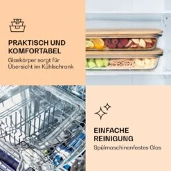 Aufschnittbox Mit Deckel 1,6 Liter 2er Set Glas Bambus Hitzebeständig -Optimal Küchengeräte Geschäft 10038231 de 0004 logo
