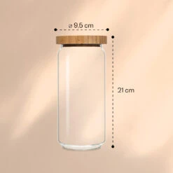 Stapelglas Mit Bambusdeckel 1000 Ml Stapelbar Luftdicht -Optimal Küchengeräte Geschäft 10038241 yy 0006 logo