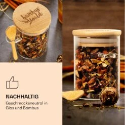 Gewürzgläser Mit Bambuslöffel 6 Stück Je 200 Ml Luftdicht -Optimal Küchengeräte Geschäft 10038292 de 0006 logo