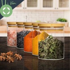 Runde Gläser Bambusdeckel 10 Stück Je 150 Ml Luftdicht -Optimal Küchengeräte Geschäft 10038299 yy 0005 logo