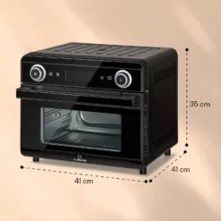 AeroVital Jumbo 3-in-1 Heißluftfritteuse Toaster Dörrautomat 1550 W 18 Liter -Optimal Küchengeräte Geschäft 10038339 yy 0011 dimensions