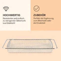 AeroVital Jumbo Heißluftfritteuse Gitterkorb Edelstahl -Optimal Küchengeräte Geschäft 10038341 de 0003 logo