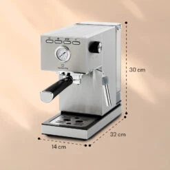 Pausa Espressomaker 1350 Watt 20 Bar Druck Wassertank: 1,4 Liter Edelstahl -Optimal Küchengeräte Geschäft 10038393 yy 0008 logo