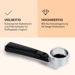 Pausa Espressomaker Siebträger Aluminiumlegierung Zubehör 8 Pausa Espressomaker Siebträger Aluminiumlegierung Zubehör -Optimal Küchengeräte Geschäft 10038395 de 0003 logo