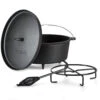 Galloway Dutch Oven 12.0 BBQ-Topf Gusseisen Standfüße Größe XL / 12 Qt -Optimal Küchengeräte Geschäft 10038587 yy 0001 titel