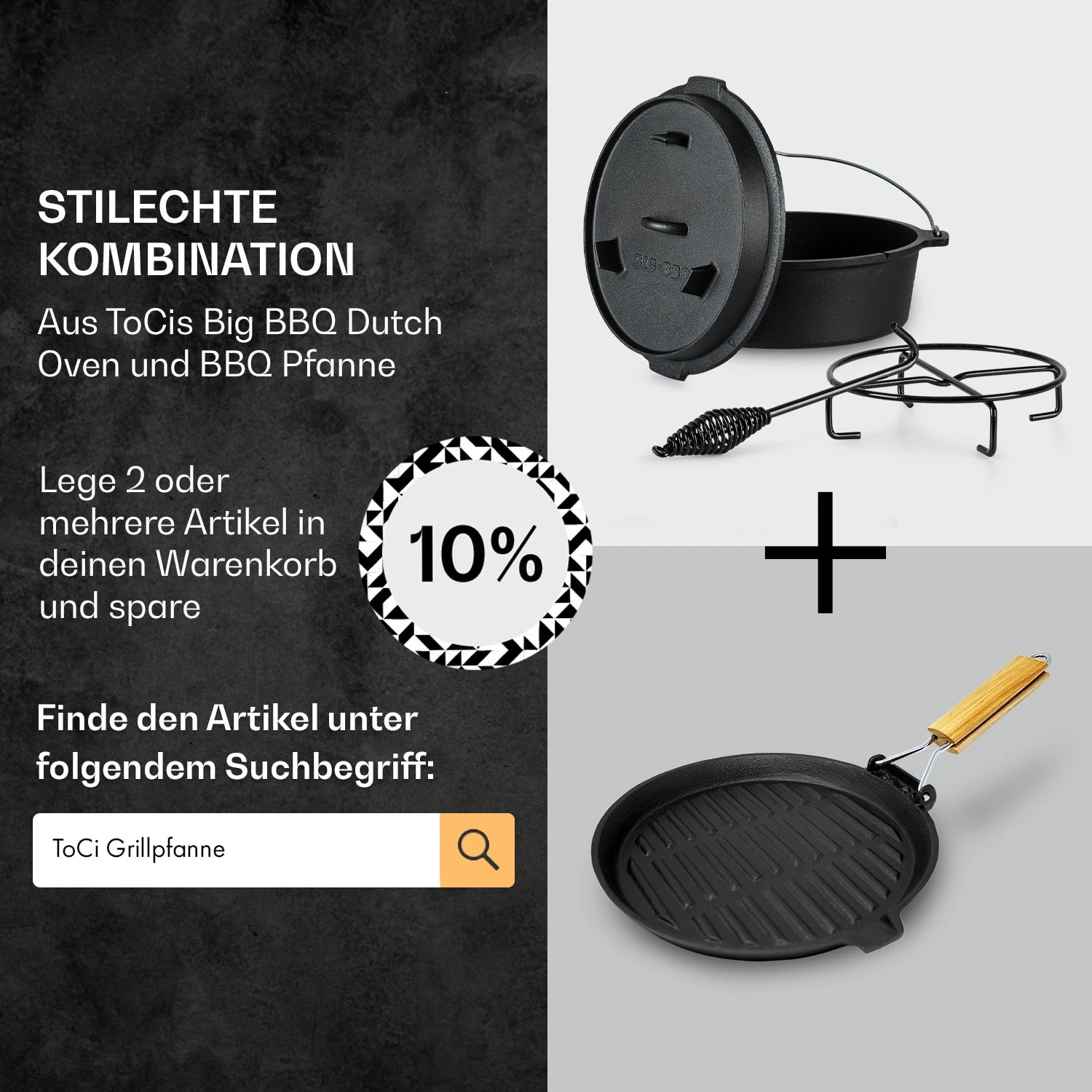 Guernsey Premium Dutch Oven 9.0 BBQ-Topf Gusseisen Voreingebrannt Größe L / 9 Qt 9 Guernsey Premium Dutch Oven 9.0 BBQ-Topf Gusseisen Voreingebrannt Größe L / 9 Qt – Bild 7