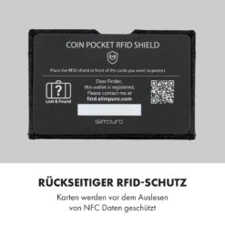 Coin Pocket Mit RFID-Schutzkarte Für ZNAP Slim Wallets 8 Und 12 Druckknopf -Optimal Küchengeräte Geschäft 10038682 de 0005 logo
