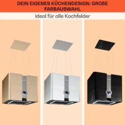 Futurelight Smart Inselabzugshaube Umluft 420m³/h LED Edelstahl -Optimal Küchengeräte Geschäft 10038709 de 0007 usp