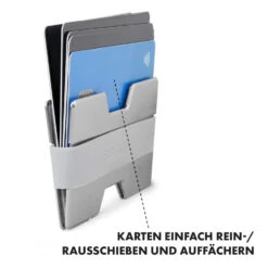 NANO Slim Wallet Geldbörse Extra-flach 12 Karten Münzfach Aluminium -Optimal Küchengeräte Geschäft 10038720 de 0007 logo