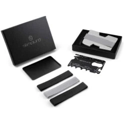 NANO Slim Wallet Geldbörse Extra-flach 12 Karten Münzfach Aluminium -Optimal Küchengeräte Geschäft 10038720 yy 0006 logo