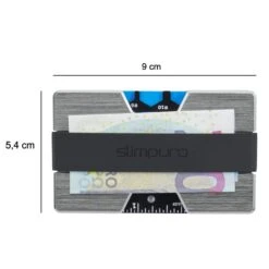 NANO Slim Wallet Geldbörse Extra-flach 12 Karten Münzfach Aluminium -Optimal Küchengeräte Geschäft 10038720 yy 0008 logo